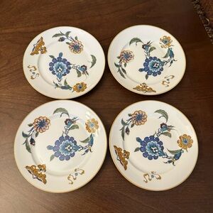 4 Vintage Royal Worcester Palmyra “Bride of the Desert” Bread / Dessert Plates